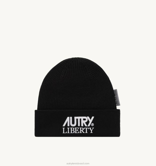 homens_bone_liberty_com_estampa_de_logo_preto_autry_86xf143.jpg homens boné Liberty com estampa de logo preto Autry 86XF143 - Image 1
