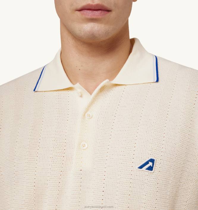 homens camisa pólo de tênis de malha de algodão Autry 86XF100 - Image 3