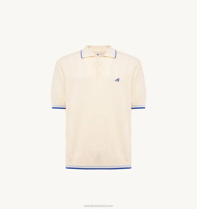 homens camisa pólo de tênis de malha de algodão Autry 86XF100 - Image 4