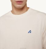 homens camiseta decote careca branca de tênis Autry 86XF94 - Image 3