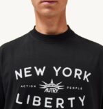 homens camiseta decote careca com estampa liberty preta Autry 86XF115 - Image 4