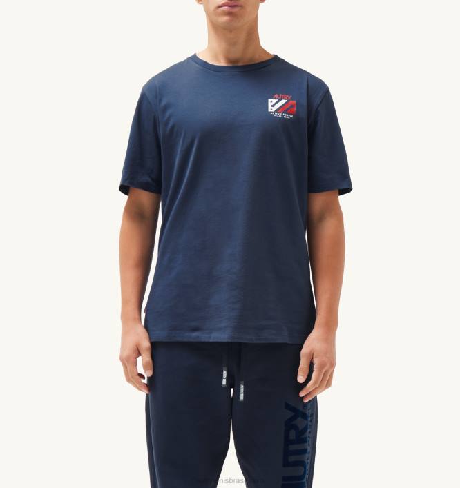 homens_camiseta_iconica_decote_careca_azul_autry_86xf109.jpg homens camiseta icônica decote careca azul Autry 86XF109 - Image 1