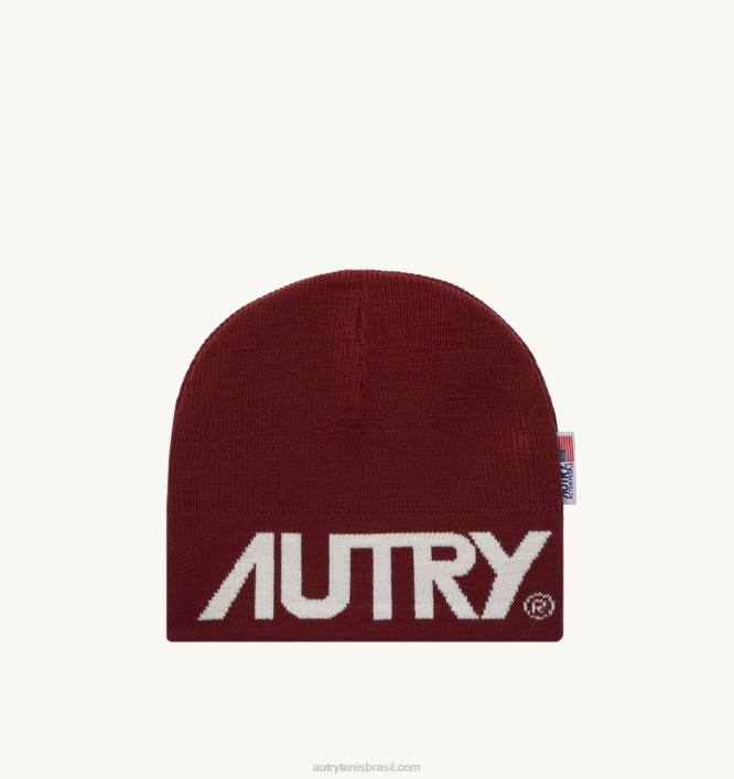 homens_gorro_com_logo_jacquard_vermelho_autry_86xf136.jpg homens gorro com logo jacquard vermelho Autry 86XF136 - Image 1