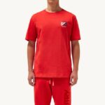 homens icônica camiseta decote careca vermelha Autry 86XF118