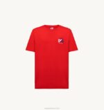homens icônica camiseta decote careca vermelha Autry 86XF118 - Image 5