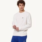 homens moletom com logo icônico decote careca branco Autry 86XF93