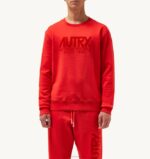 homens moletom icônico com decote careca vermelho Autry 86XF113