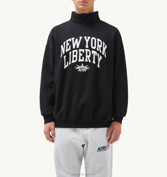 homens_moletom_preto_com_meio_ziper_e_foto_liberty_autry_86xf116.jpg homens moletom preto com meio zíper e foto liberty Autry 86XF116 - Image 1