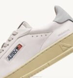homens tênis baixo dallas em couro e couro nobuck branco Autry 86XF77 - Image 6