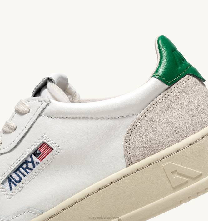 homens tênis baixo medalhista em camurça e couro branco e amazon Autry 86XF13 - Image 6