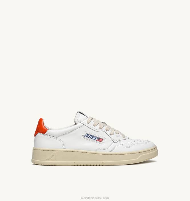 homens_tenis_baixo_medalhista_em_couro_branco_e_laranja_autry_86xf9.jpg homens tênis baixo medalhista em couro branco e laranja Autry 86XF9 - Image 1