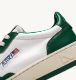 homens tênis baixo medalhista em couro branco verde Autry 86XF18 - Image 6