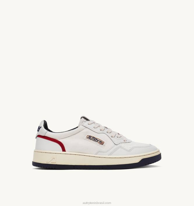 homens_tenis_cano_baixo_aberto_em_couro_e_camurca_capsula_autry_86xf84.jpg homens tênis cano baixo aberto em couro e camurça cápsula Autry 86XF84 - Image 1