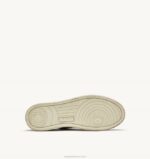 homens tênis cano baixo super vintage em couro branco preto e prata Autry 86XF29 - Image 4