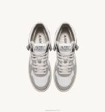 homens tênis mid medalist bicolor em couro branco e tom vapor Autry 86XF27 - Image 5