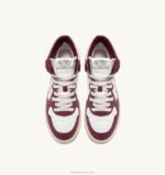 homens tênis mid medalist em couro branco bordô Autry 86XF25 - Image 5