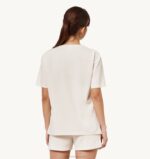 mulheres academia de tênis camiseta decote careca branco marfim Autry 86XF288 - Image 2