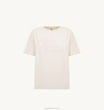 mulheres academia de tênis camiseta decote careca branco marfim Autry 86XF288 - Image 4
