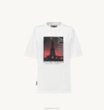 mulheres camiseta branca decote careca com foto liberty Autry 86XF297 - Image 5
