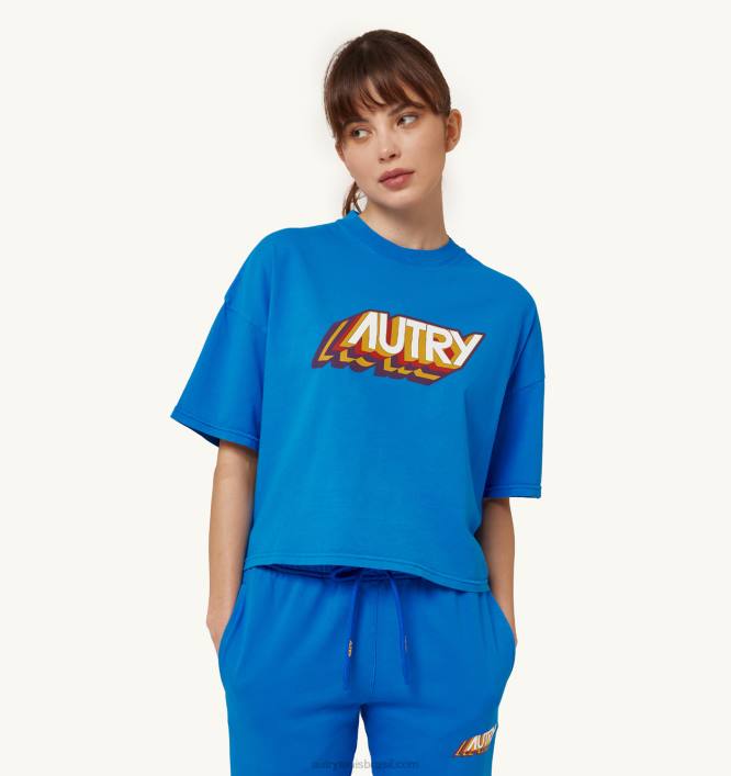 mulheres_camiseta_com_logo_aerobico_bluette_autry_86xf292.jpg mulheres camiseta com logo aeróbico bluette Autry 86XF292 - Image 1