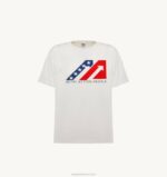 mulheres camiseta decote careca com logo icônico branca Autry 86XF283 - Image 4