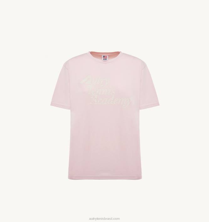 mulheres camiseta decote careca da academia de tênis rosa Autry 86XF290 - Image 4