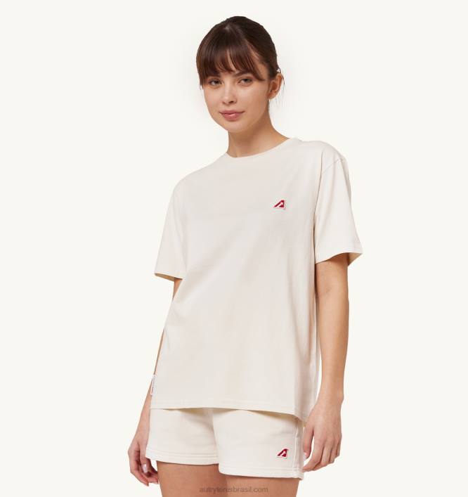 mulheres_camiseta_decote_careca_tenis_branco_autry_86xf291.jpg mulheres camiseta decote careca tênis branco Autry 86XF291 - Image 1