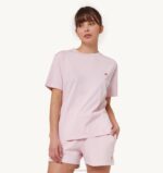 mulheres camiseta decote careca tênis rosa Autry 86XF280