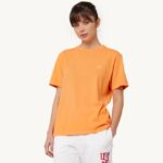 mulheres camiseta gola careca supervintage laranja Autry 86XF275
