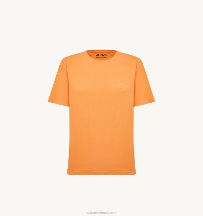 mulheres camiseta gola careca supervintage laranja Autry 86XF275 - Image 4