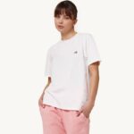 mulheres icônica camiseta decote careca branca Autry 86XF273