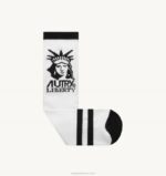 mulheres logo da liberdade meias pretas Autry 86XF151 - Image 2