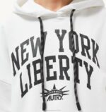 mulheres moletom branco com capuz e foto liberty Autry 86XF296 - Image 4