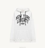 mulheres moletom branco com capuz e foto liberty Autry 86XF296 - Image 5