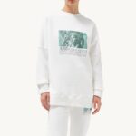 mulheres moletom com foto da liberdade branco Autry 86XF299