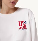 mulheres moletom com logo icônico decote careca branco Autry 86XF281 - Image 3