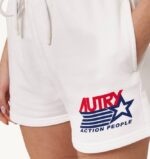 mulheres shorts com logotipo icônico branco Autry 86XF307 - Image 4