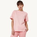 mulheres supervintage camiseta decote careca rosa Autry 86XF279