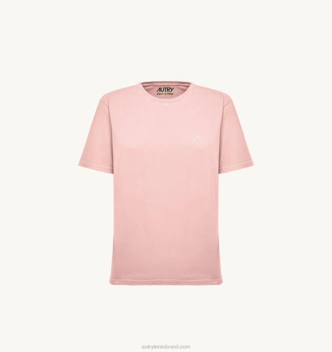 mulheres supervintage camiseta decote careca rosa Autry 86XF279 - Image 4