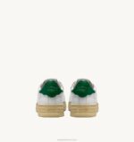 mulheres tênis baixo bob lutz em couro branco verde Autry 86XF270 - Image 3