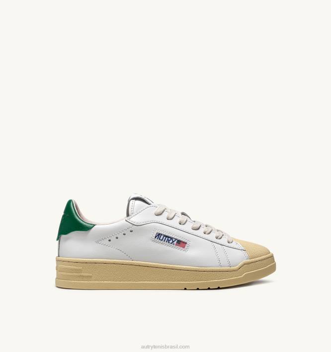 mulheres_tenis_baixo_bob_lutz_em_couro_branco_verde_autry_86xf270.jpg mulheres tênis baixo bob lutz em couro branco verde Autry 86XF270 - Image 1