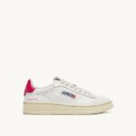 mulheres tênis baixo dallas em couro branco e tom bolha Autry 86XF259