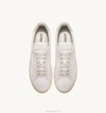 mulheres tênis baixo dallas em couro e couro nobuck branco Autry 86XF257 - Image 5