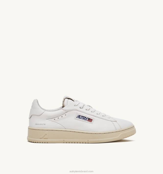 mulheres_tenis_baixo_dallas_em_pele_de_cabra_macia_branca_autry_86xf254.jpg mulheres tênis baixo dallas em pele de cabra macia branca Autry 86XF254 - Image 1