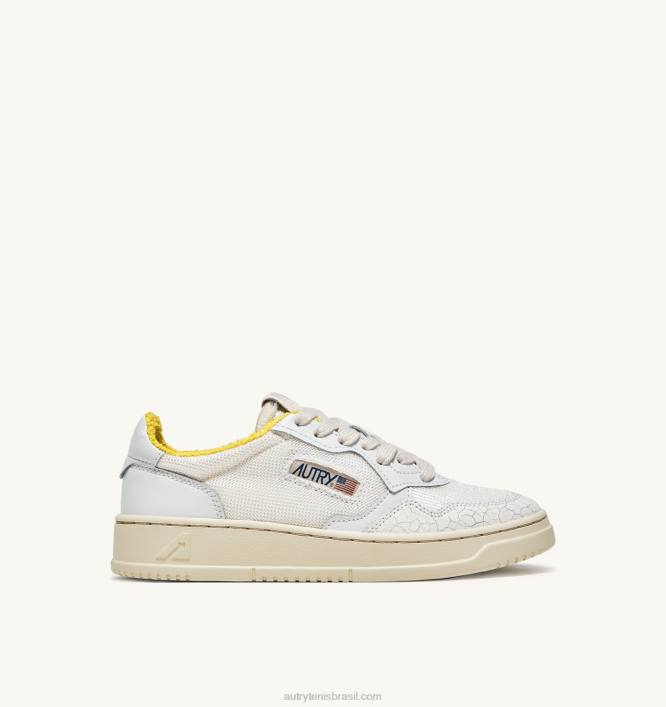 mulheres_tenis_baixo_medalhista_em_amarelo_esponja_e_efeito_dragao_autry_86xf247.jpg mulheres tênis baixo medalhista em amarelo esponja e efeito dragão Autry 86XF247 - Image 1