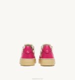 mulheres tênis baixo medalhista em couro e lona branco e tom bolha Autry 86XF246 - Image 3