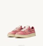 mulheres tênis baixo medalhista em jeans rosa coral Autry 86XF243 - Image 2