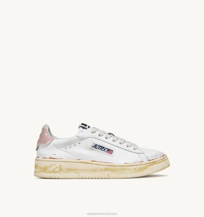 mulheres_tenis_baixo_vintage_dallas_com_acabamento_colado_em_couro_branco_e_rosa_po_autry_86xf262.jpg mulheres tênis baixo vintage dallas com acabamento colado em couro branco e rosa pó Autry 86XF262 - Image 1