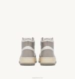 mulheres tênis mid medalist bicolor em couro branco e tom vapor Autry 86XF236 - Image 3