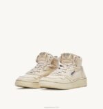 mulheres tênis mid medalist em denim branco marfim Autry 86XF226 - Image 2
